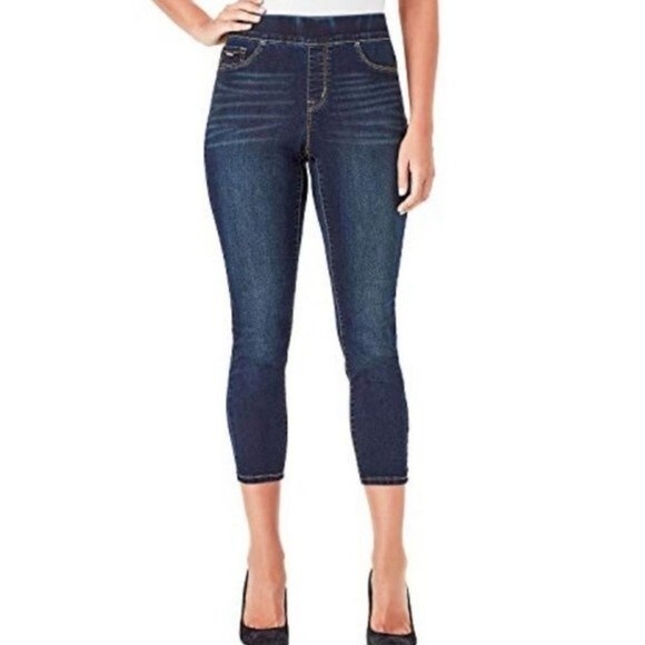 NWT Nine West Heidi‎ Pull on Skinny Crop Jeans Size 6 - Picture 1 of 9